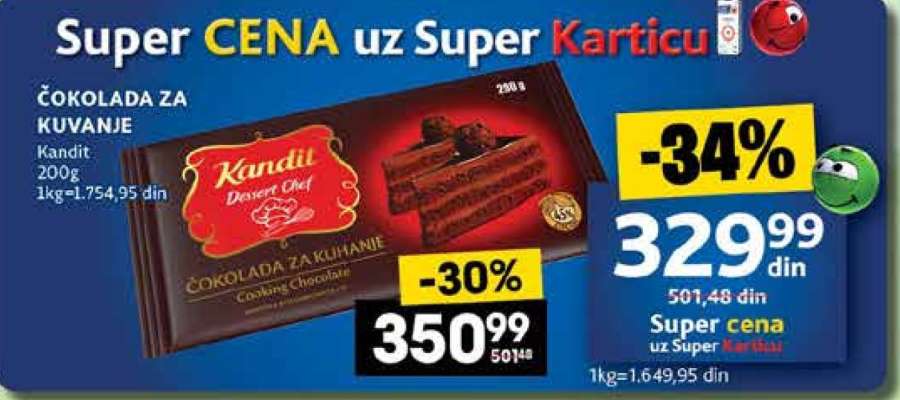 ČOKOLADA ZA KUVANJE