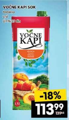 VOĆNE KAPI SOK