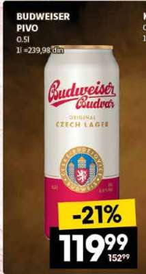 Budweiser pivo