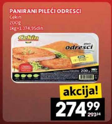 Panirani pileći odresci