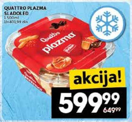 Quattro plazma sladoled