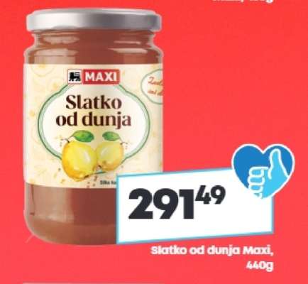 Slatko od dunja Maxi, 440g