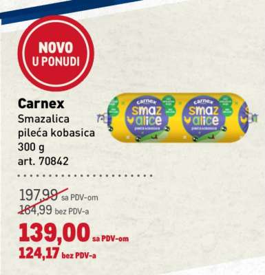 Carnex Smazalica pileća kobasica