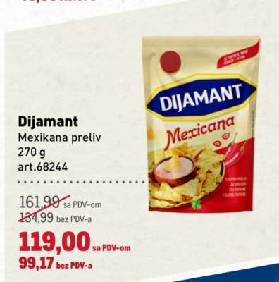 Dijamant Mexikana preliv