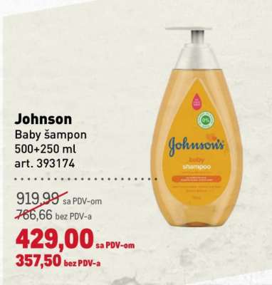 Johnson Baby šampon