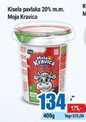 Kisela pavlaka 20% m.m. Moja Kravica