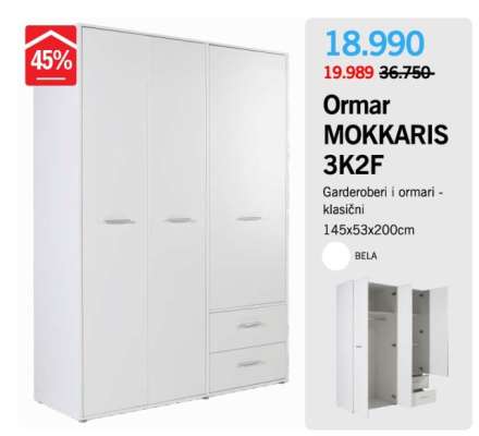 Ormar MOKKARIS 3K2F
