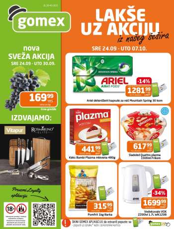 thumbnail - Katalog Gomex - AKCIJE IZ NAŠEG ŠEŠIRA