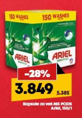 Kapsule za veš MS PODS Ariel, 150/1