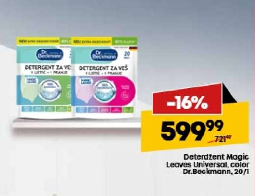 Deterdžent Magic Leaves Universal, color Dr.Beckmann, 20/1