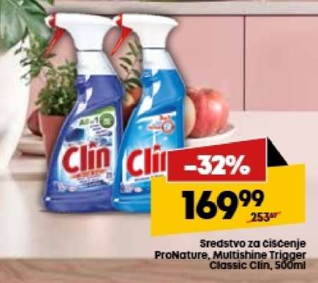 Sredstvo za čišćenje ProNature, Multishine Trigger Classic Clin, 500ml