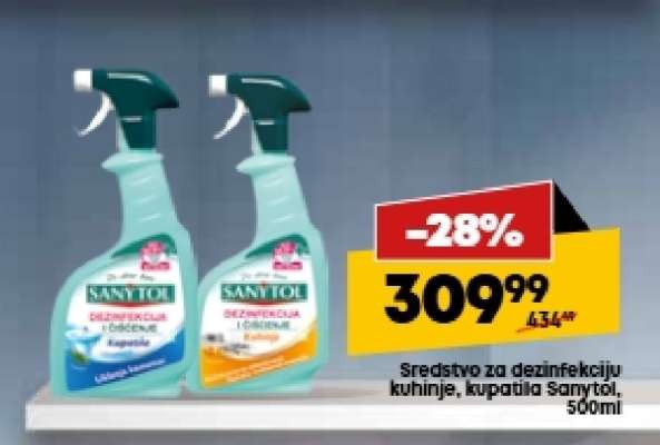 Sredstvo za dezinfekciju kuhinje, kupatila Sanytol