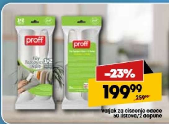 Valjak za čišćenje odeće