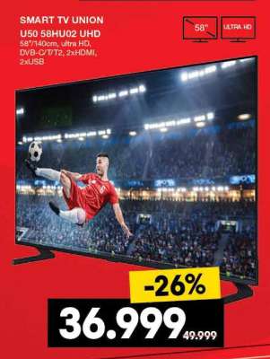 SMART TV UNION U50 58HU02 UHD
