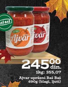 Ajvar uprženi Baš Baš