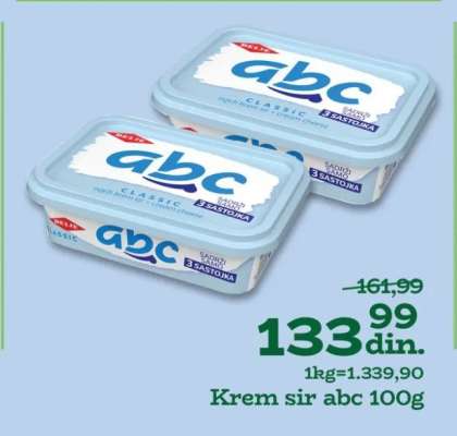 Krem sir ABC 100g