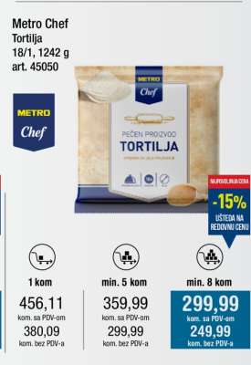 Metro Chef Tortilja