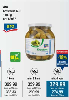Aro Krastavac 6-9, 1400 g