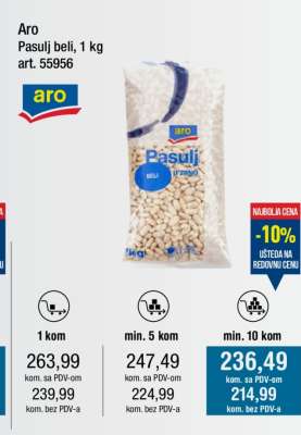 Aro Pasulj beli, 1 kg