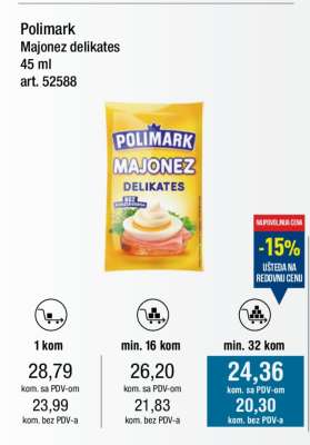 Polimark Majonez delikates