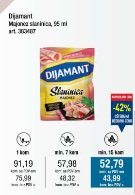 Dijamant majonez slaninica 95 ml