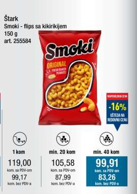 Štark Smoki flips sa kikirikijem