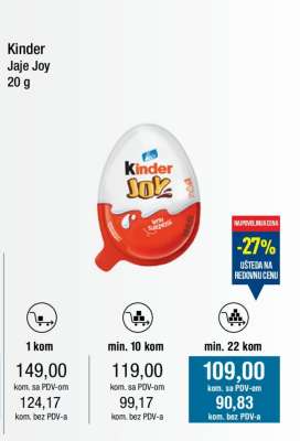 Kinder Jaje Joy 20 g