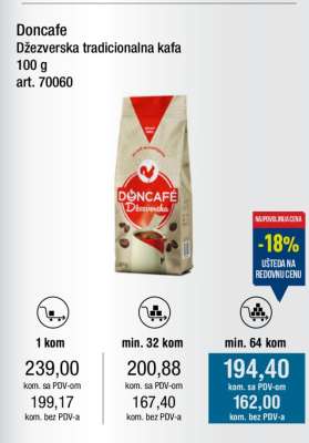 Doncafe Džezeverska tradicionalna kafa 100 g