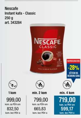 Nescafé Instant kafa Classic