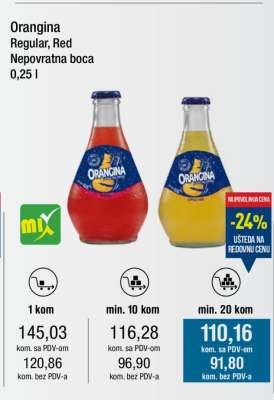 Orangina Regular, Red
