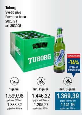Tuborg Svetlo pivo