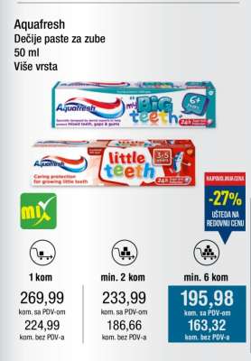Aquafresh Dečije paste za zube