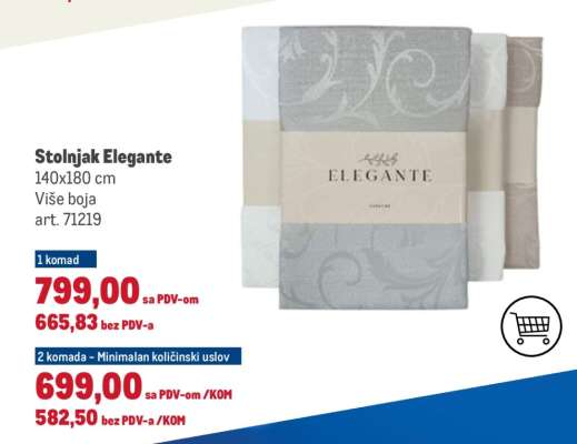 Stolnjak Elegante