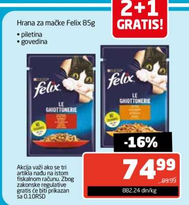 Hrana za mačke Felix 85g
