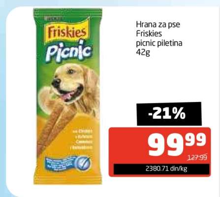 Hrana za pse Friskies picnic piletina 42g