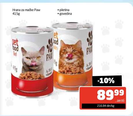 Hrana za mačke Paw 415g