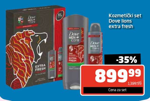 Kozmetički set Dove lions extra fresh