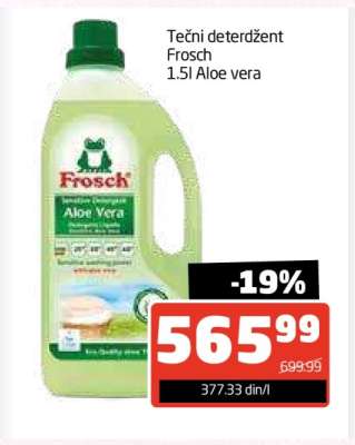 Tečni deterdžent Frosch 1.5l Aloe vera