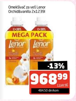 Omekšivač za veš Lenor Orchid&vanilla 2x1239l