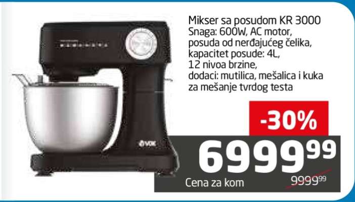 Mikser sa posudom KR 3000