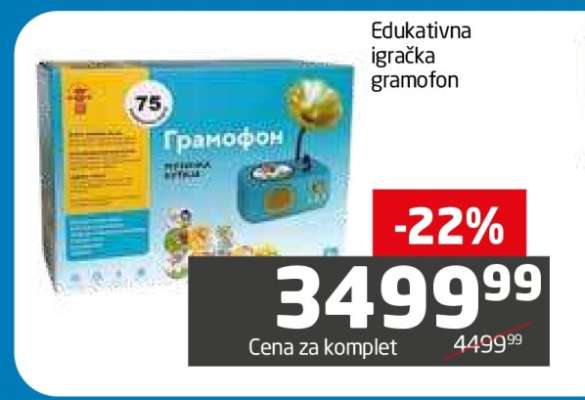 Edukativna igračka gramofon