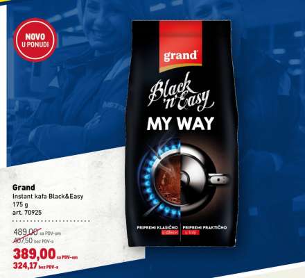 Grand Instant kafa Black&Easy