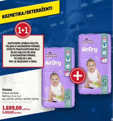Violeta Pelene za bebe