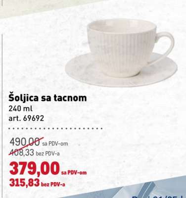 Šoljica sa tacnom