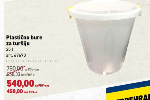Plastično bure za turšiju