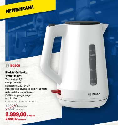 Električni bokal TWK1M121