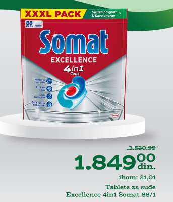 Tablete za sude Excellence 4in1 Somat 88/1