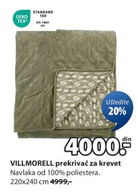 VILLMORELL prekrivač za krevet