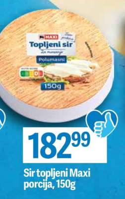 Sir topljeni Maxi porcija, 150g