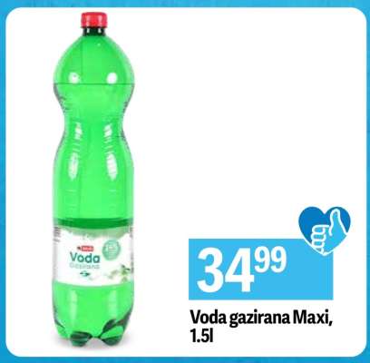 Voda gazirana Maxi, 1.5l